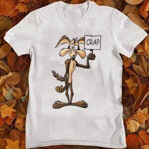 Wile E Coyote And Road Runner Cartoon Funny Parody Graphic Meme T-Shirt  90